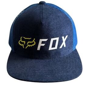 Fox Racing Youth Absolute Mesh Snapback Trucker Hat OSFM Navy Blue Royal Moto